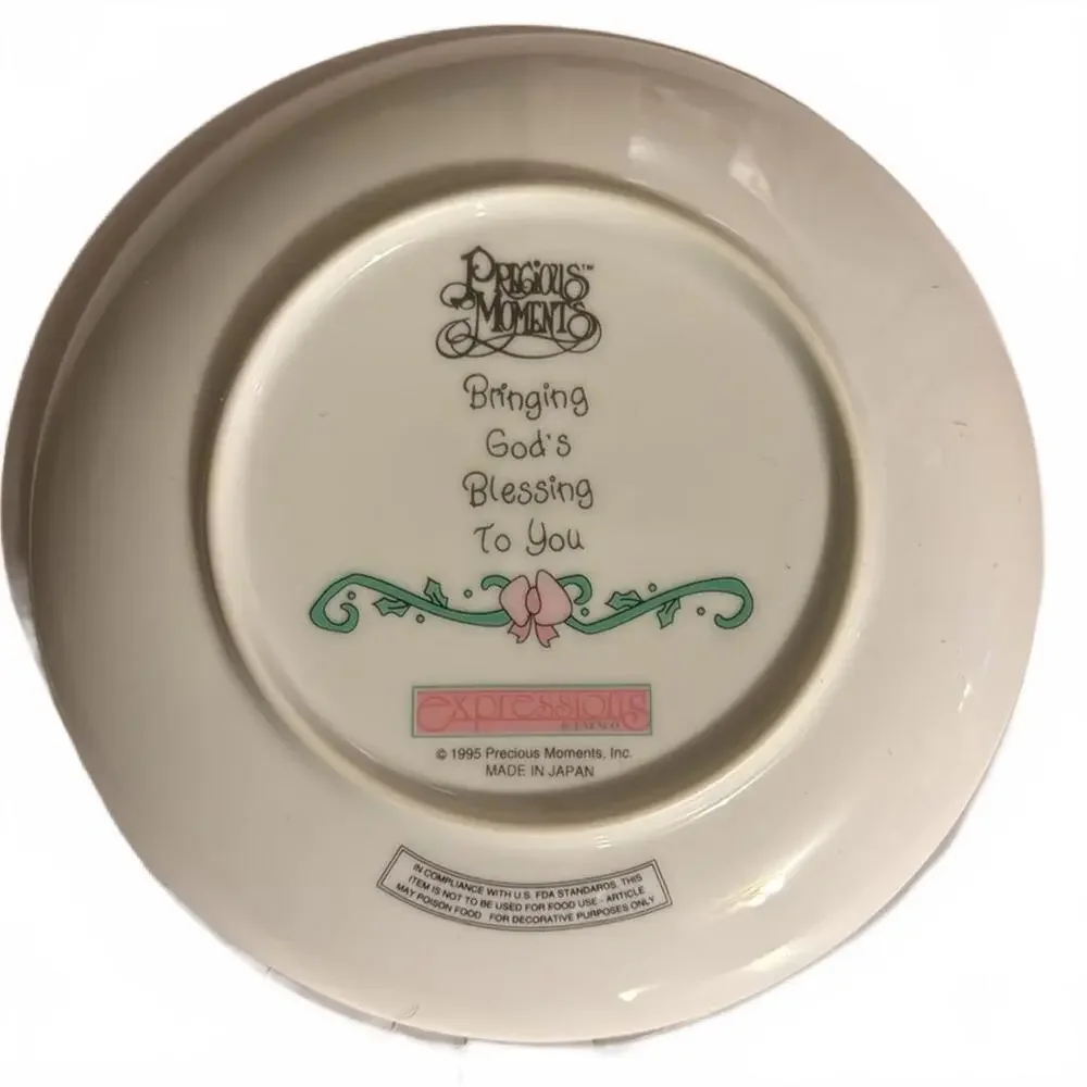 Precious Moments Vintage Holiday Collectors plate NIB - Picture 6 of 7